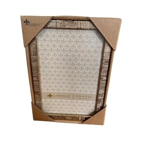 Lawrence Frames Gold Linen 4x6 Picture Frame Metallic Textured 712346 NEW‎